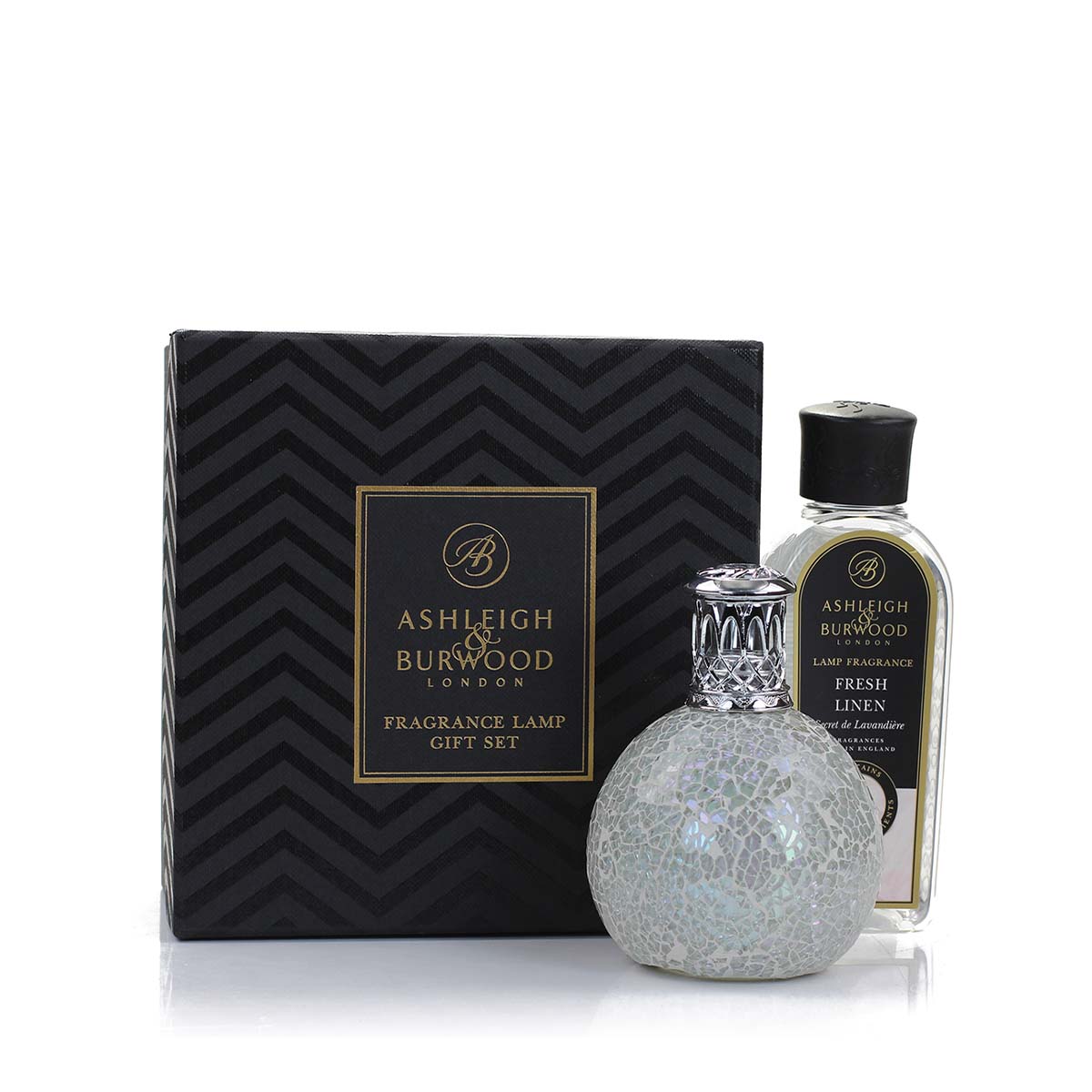 The Pearl & Fresh Linen Fragrance Lamp Gift Set | Ashleigh & Burwood